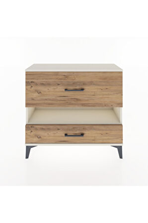 Arges Şifonyer Tek Raflı 2 Çekmeceli 88x30x80 Aytaşı-Çam