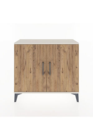 Arges Şifonyer 2 Raflı 2 Kapaklı 88x30x80 Aytaşı-Çam