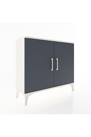 Arges Şifonyer Tek Raflı 2 Kapaklı 88x30x80 Aytaşı-Antrasit