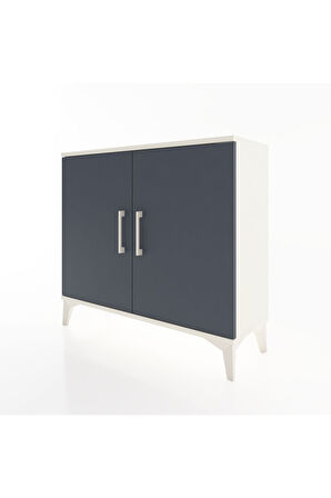 Arges Şifonyer Tek Raflı 2 Kapaklı 88x30x80 Aytaşı-Antrasit