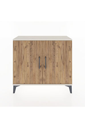 Arges Şifonyer Tek Raflı 2 Kapaklı 88x30x80 Aytaşı-Çam