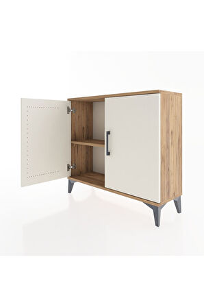 Arges Şifonyer Tek Raflı 2 Kapaklı 88x30x80 Çam-Aytaşı