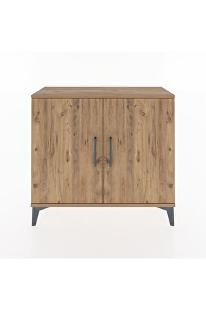 Arges Şifonyer Tek Raflı 2 Kapaklı 88x30x80 Çam-Çam