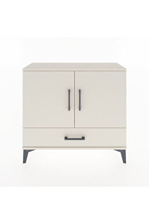 Arges Şifonyer 2 Raflı Tek Çekmeceli 2 Kapaklı 88x30x80 Aytaşı-Aytaşı