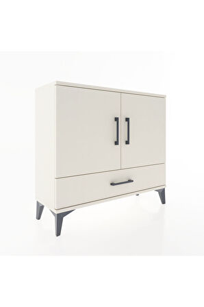 Arges Şifonyer 2 Raflı Tek Çekmeceli 2 Kapaklı 88x30x80 Aytaşı-Aytaşı