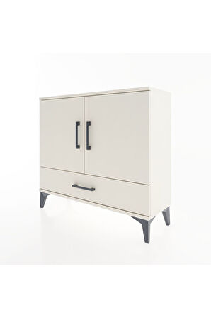 Arges Şifonyer 2 Raflı Tek Çekmeceli 2 Kapaklı 88x30x80 Aytaşı-Aytaşı