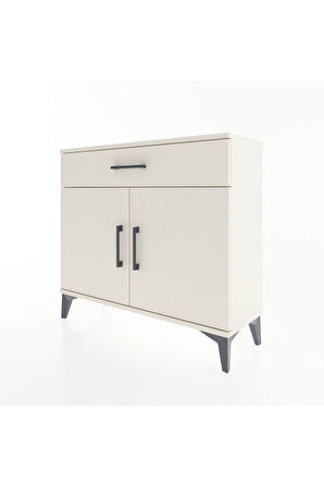 Arges Şifonyer Tek Raflı Tek Çekmeceli 2 Kapaklı 88x30x80 Aytaşı-Aytaşı