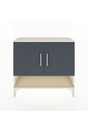 Arges Şifonyer 2 Raflı 2 Kapaklı 88x30x80 Aytaşı-Antrasit