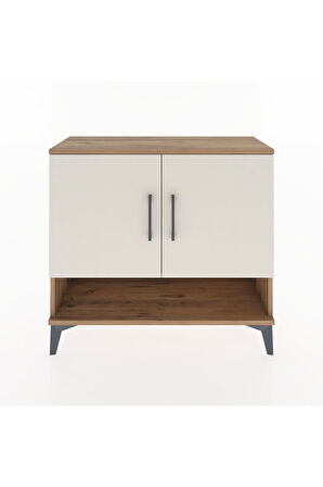 Arges Şifonyer 2 Raflı 2 Kapaklı 88x30x80 Çam-Aytaşı