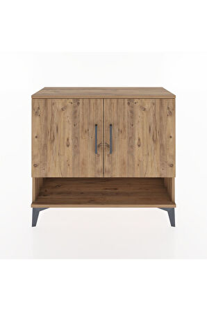 Arges Şifonyer 2 Raflı 2 Kapaklı 88x30x80 Çam-Çam