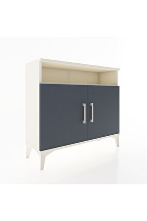 Arges Şifonyer 2 Raflı 2 Kapaklı 88x30x80 Aytaşı-Antrasit