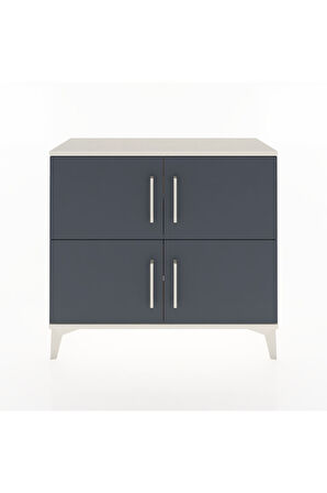 Arges Şifonyer 3 Raflı 4 Kapaklı 88x30x80 Aytaşı-Antrasit