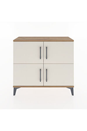 Arges Şifonyer 3 Raflı 4 Kapaklı 88x30x80 Çam-Aytaşı