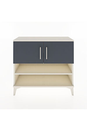 Arges Şifonyer 3 Raflı 2 Kapaklı 88x30x80 Aytaşı-Antrasit