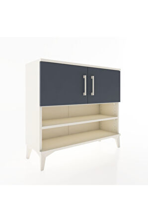 Arges Şifonyer 3 Raflı 2 Kapaklı 88x30x80 Aytaşı-Antrasit