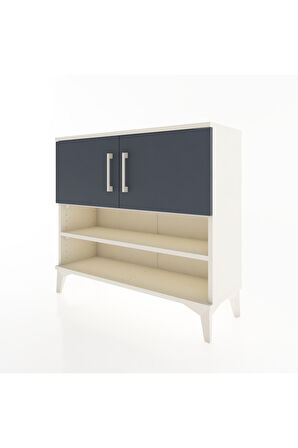 Arges Şifonyer 3 Raflı 2 Kapaklı 88x30x80 Aytaşı-Antrasit