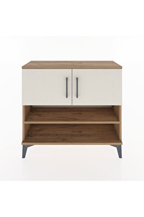 Arges Şifonyer 3 Raflı 2 Kapaklı 88x30x80 Çam-Aytaşı