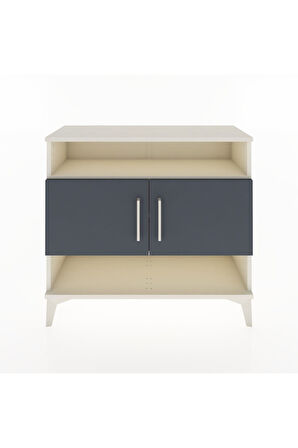 Arges Şifonyer 3 Raflı 2 Kapaklı 88x30x80 Aytaşı-Antrasit