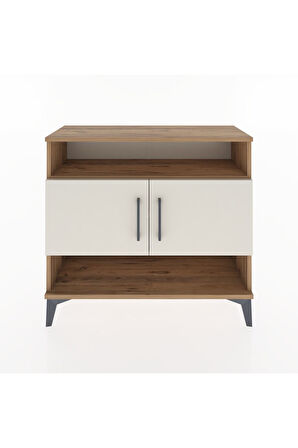 Arges Şifonyer 3 Raflı 2 Kapaklı 88x30x80 Çam-Aytaşı