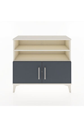 Arges Şifonyer 3 Raflı 2 Kapaklı 88x30x80 Aytaşı-Antrasit