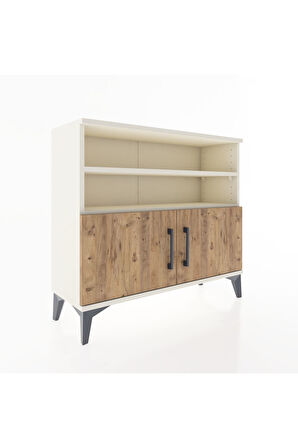 Arges Şifonyer 3 Raflı 2 Kapaklı 88x30x80 Aytaşı-Çam
