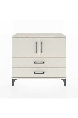 Arges Şifonyer 2 Raflı 2 Çekmeceli 2 Kapaklı 88x30x80 Aytaşı-Aytaşı
