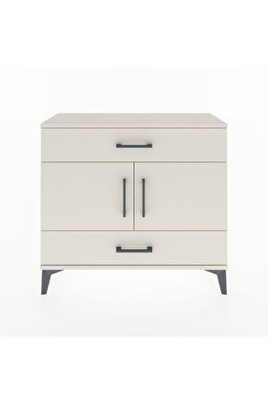 Arges Şifonyer 2 Raflı 2 Çekmeceli 2 Kapaklı 88x30x80 Aytaşı-Aytaşı