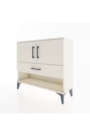 Arges Şifonyer 2 Raflı Tek Çekmeceli 2 Kapaklı 88x30x80 Aytaşı-Aytaşı