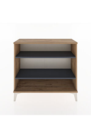 Arges Şifonyer 2 Raflı 88x30x80 Çam-Antrasit