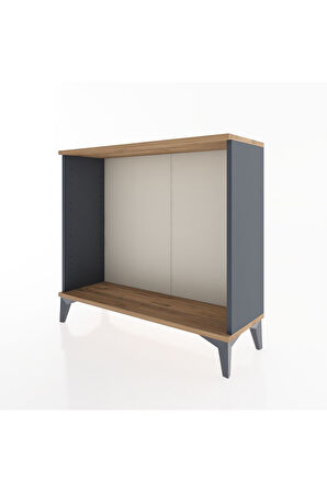 Arges Şifonyer 88x30x80 Antrasit-Çam