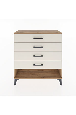 Arges Şifonyer 4 Çekmeceli 88x30x96 Çam-Aytaşı
