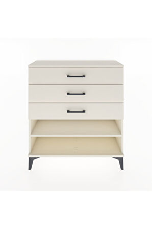 Arges Şifonyer Tek Raflı 3 Çekmeceli 88x30x96 Aytaşı-Aytaşı