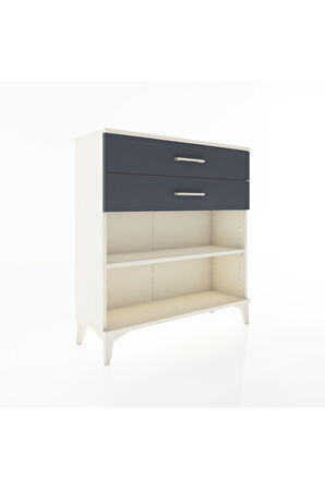Arges Şifonyer Tek Raflı 2 Çekmeceli 88x30x96 Aytaşı-Antrasit