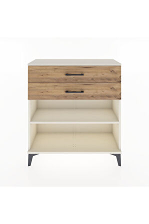 Arges Şifonyer Tek Raflı 2 Çekmeceli 88x30x96 Aytaşı-Çam