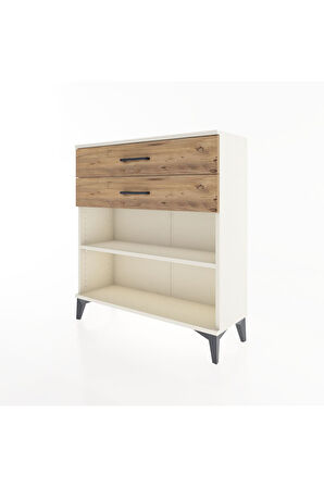 Arges Şifonyer Tek Raflı 2 Çekmeceli 88x30x96 Aytaşı-Çam