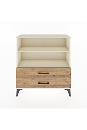 Arges Şifonyer 2 Raflı 2 Çekmeceli 88x30x96 Aytaşı-Çam