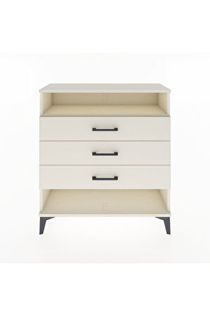 Arges Şifonyer Tek Raflı 3 Çekmeceli 88x30x96 Aytaşı-Aytaşı