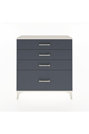 Arges Şifonyer 4 Çekmeceli 88x30x96 Aytaşı-Antrasit