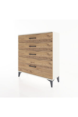 Arges Şifonyer 4 Çekmeceli 88x30x96 Aytaşı-Çam