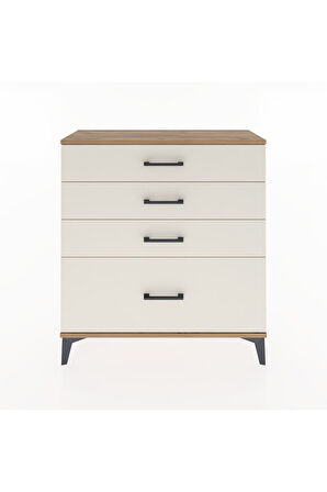 Arges Şifonyer 4 Çekmeceli 88x30x96 Çam-Aytaşı