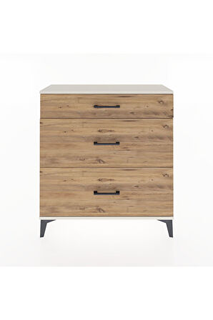 Arges Şifonyer 3 Çekmeceli 88x30x96 Aytaşı-Çam