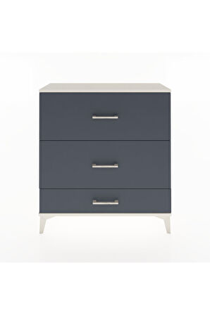Arges Şifonyer 3 Çekmeceli 88x30x96 Aytaşı-Antrasit