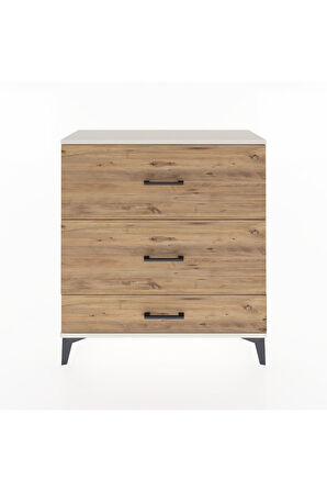 Arges Şifonyer 3 Çekmeceli 88x30x96 Aytaşı-Çam