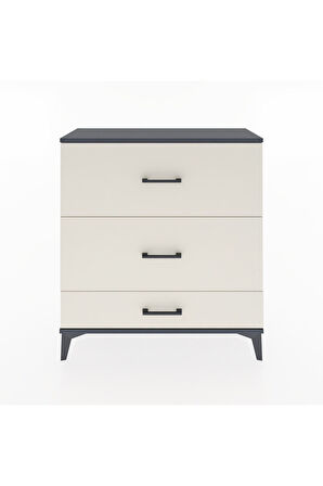 Arges Şifonyer 3 Çekmeceli 88x30x96 Antrasit-Aytaşı