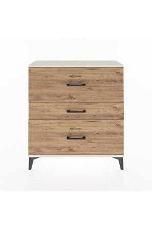 Arges Şifonyer 3 Çekmeceli 88x30x96 Aytaşı-Çam