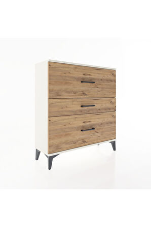 Arges Şifonyer 3 Çekmeceli 88x30x96 Aytaşı-Çam