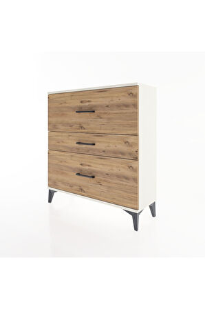 Arges Şifonyer 3 Çekmeceli 88x30x96 Aytaşı-Çam