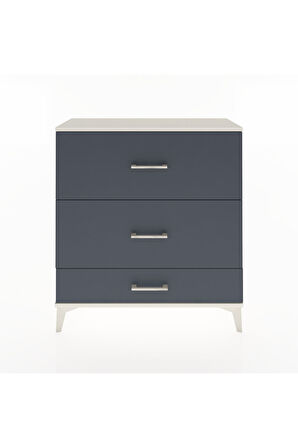 Arges Şifonyer 3 Çekmeceli 88x30x96 Aytaşı-Antrasit