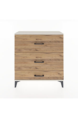 Arges Şifonyer 3 Çekmeceli 88x30x96 Aytaşı-Çam
