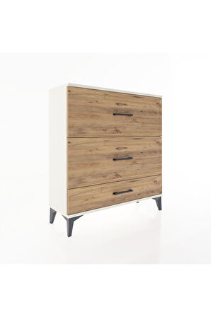 Arges Şifonyer 3 Çekmeceli 88x30x96 Aytaşı-Çam